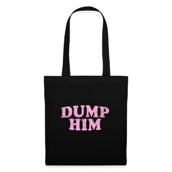 Dump Him Shirt Mädchen Y2K Grafik T-Shirt Damen Anti - Stoffbeutel - Schwarz - Vorne