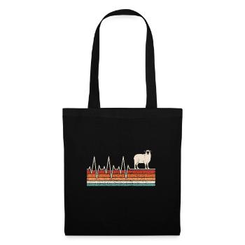 Sheep Heartbeat - Tote Bag - black - Front