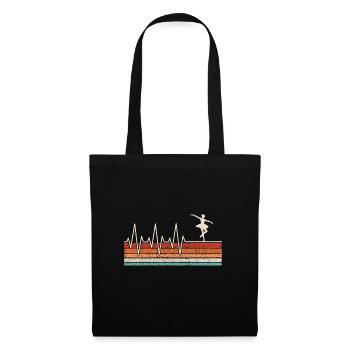 Ballet dancer heartbeat - Tote Bag - black - Front
