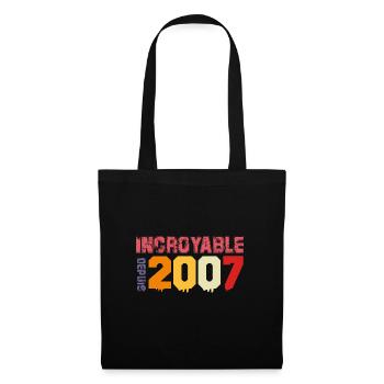 Génial depuis 2007 - Sac en tissu - noir - Devant