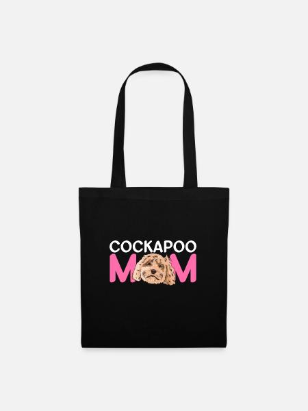 Cockapoo Hund - Stoffbeutel - Schwarz