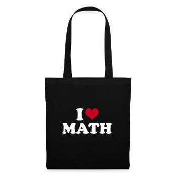 I Love Math Teacher - Tote Bag - black - Front