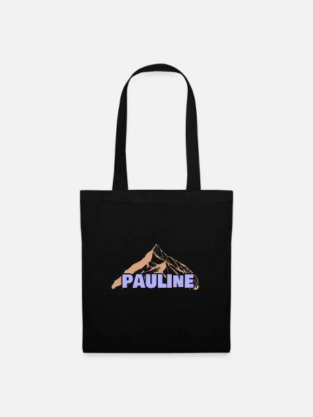 Lustig für Pauline Geschenkidee Spaß - Stoffbeutel - Schwarz