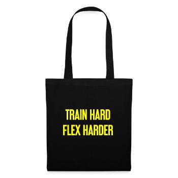 Train Hard Flex Harder - Tote Bag - black - Front