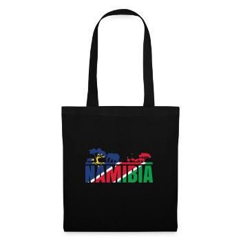 Namibia Afrika Shirt Geschenkidee - Stoffbeutel - Schwarz - Vorne