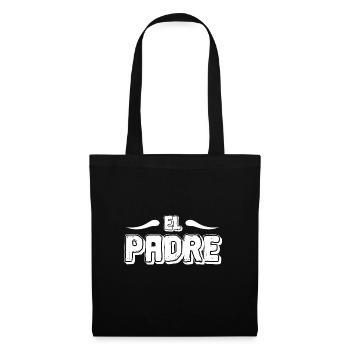 Homme El Padre Fête des pères Papa Dad Mon père - Sac en tissu - noir - Devant