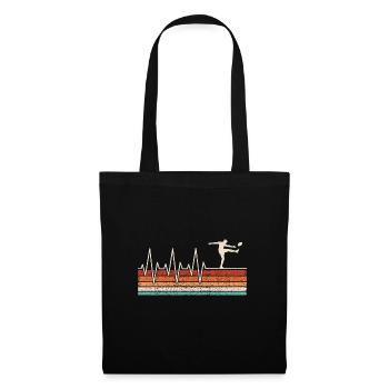 Rugby heartbeat rugby player - Tote Bag - black - Front