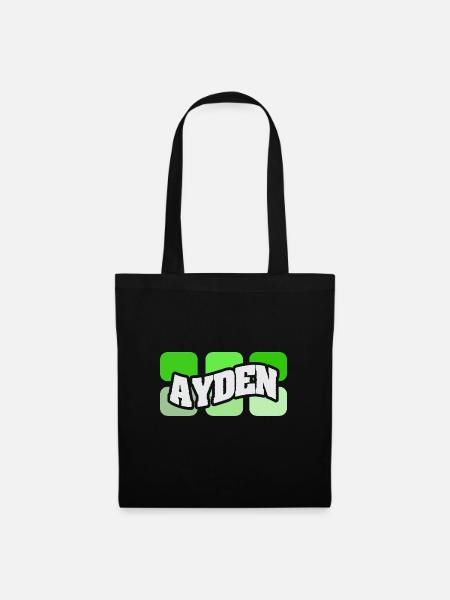 Name Ayden - Stoffbeutel - Schwarz