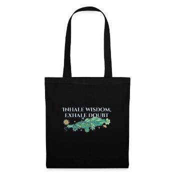 Inhale Wisdom Exhale Doubt Sage Healing Smudge - Tote Bag - black - Front