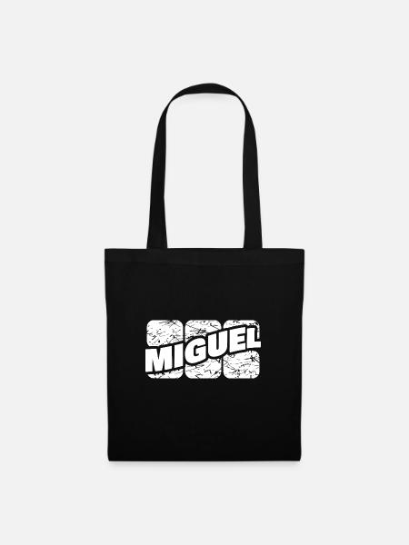 Geschenk für Miguel - Stoffbeutel - Schwarz