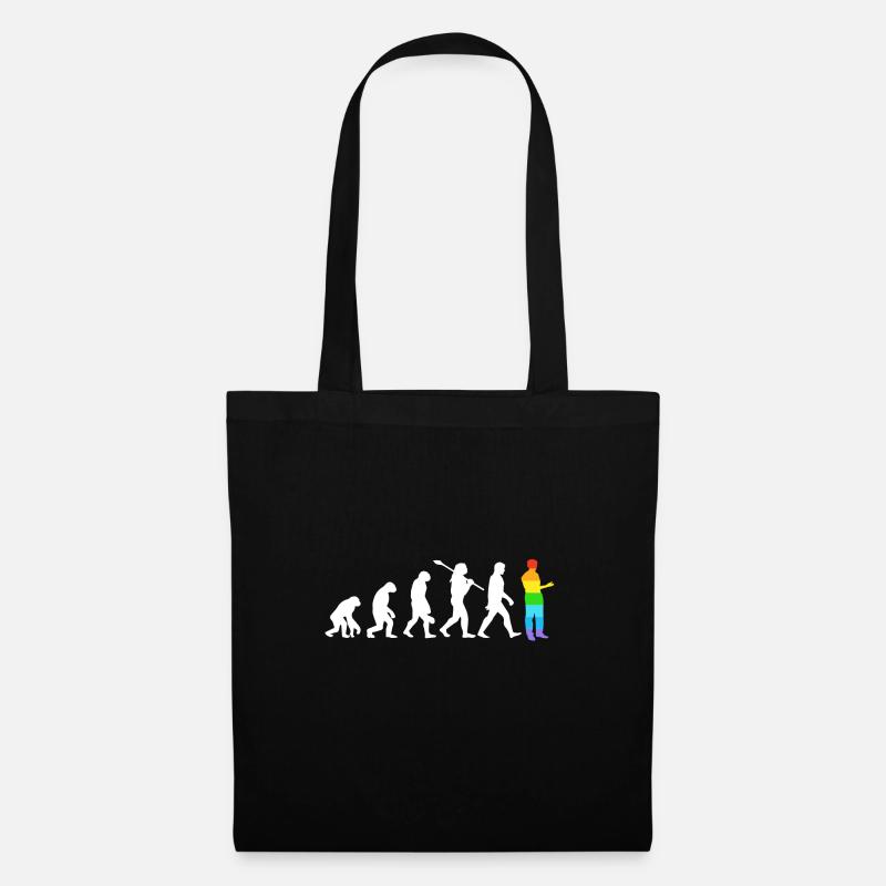 Evolution Homosexuell - Borsa di stoffa - nero