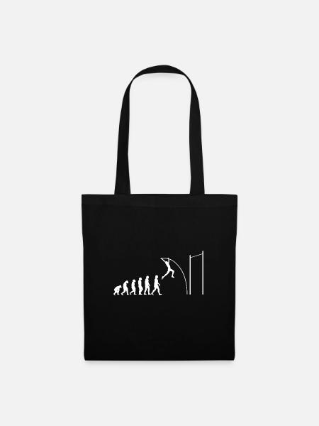 Stabhochspringer-Geschenk - Stoffbeutel - Schwarz
