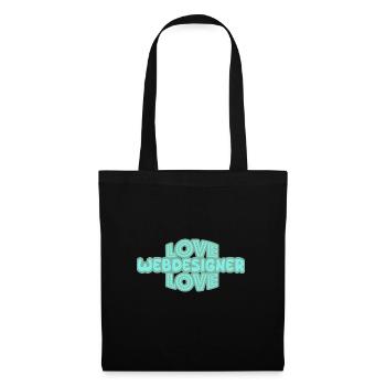 Saying web designer - Tote Bag - black - Front