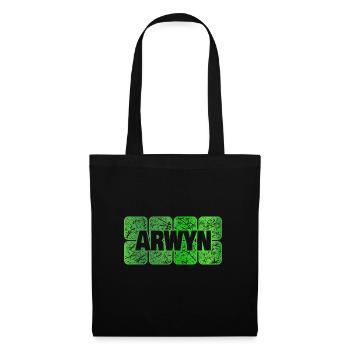 First name Arwyn - Tote Bag - black - Front