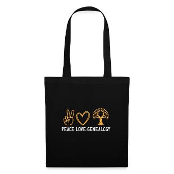 Généalogie Généalogie Généalogiste - Sac en tissu - noir - Devant