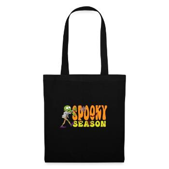 Lazy Halloween Spooky Season Scary Zombie Bats - Stoffbeutel - Schwarz - Vorne