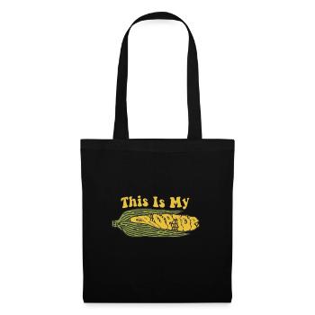 Citations agricoles drôles C’est mon agriculteur Crop Top - Sac en tissu - noir - Devant
