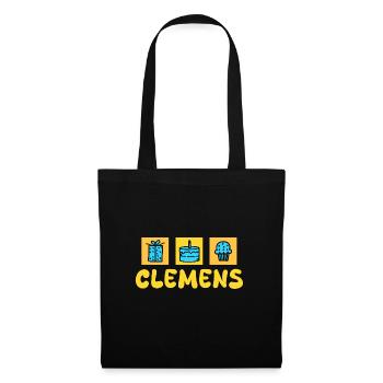 First name Clemens - Tote Bag - black - Front