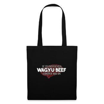 Wagyu Beef Lover Marbling Fat - Sac en tissu - noir - Devant