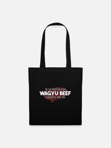 Wagyu-Rindfleisch Lover Marmorierungsfett - Stoffbeutel - Schwarz