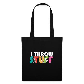I Throw Stuff Discus Thrower Shot Put Track & - Tote Bag - black - Front
