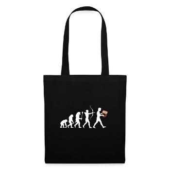 Idiophon Kalimba Geschenk - Stoffbeutel - Schwarz - Vorne