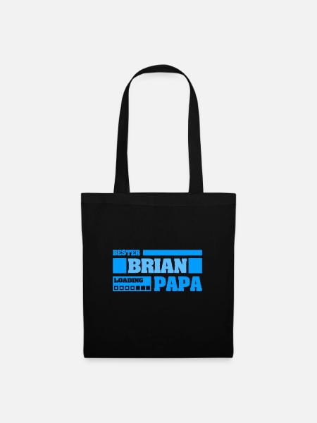 Vorname Brian - Stoffbeutel - Schwarz
