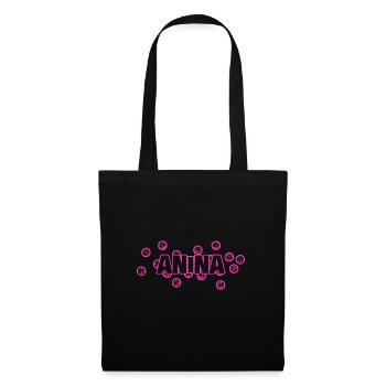 Cadeau pour Anina - Sac en tissu - noir - Devant