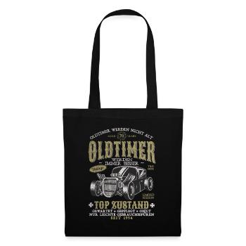 OLDTIMER WERDEN NICHT ALT 1954 70 JAHRE - Stoffbeutel - Schwarz - Vorne