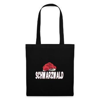 Bollenhut Schwarzwald für Kinder, Frauen und - Stoffbeutel - Schwarz - Vorne