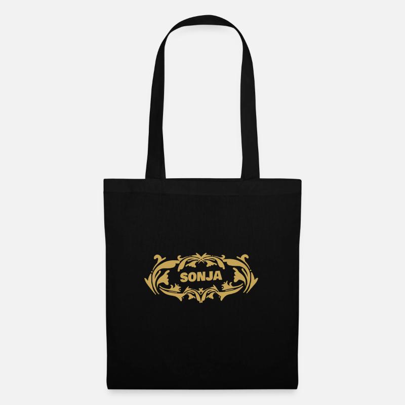 Geschenk für Sonja - Stoffbeutel - Schwarz