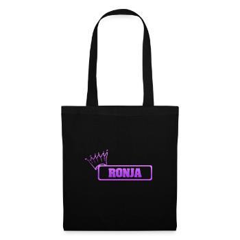 Schwester Ronja - Stoffbeutel - Schwarz - Vorne