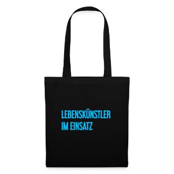 Lebenskünstler im Einsatz - Stoffbeutel - Schwarz - Vorne