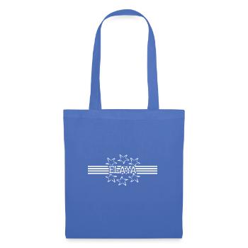 Nom de femme : Elaya - Sac en tissu - bleu pâle - Devant