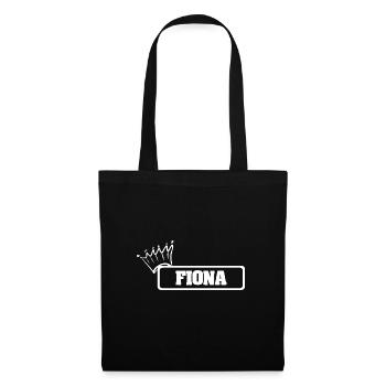Couronne Fiona - Sac en tissu - noir - Devant