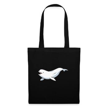 White Whale Beluga Whale - Tote Bag - black - Front
