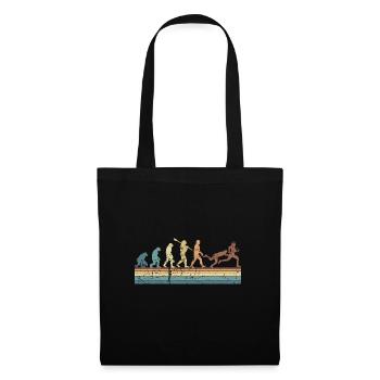 Rugby Ball Sport Player Retro Evolution Rugby Team - Tote Bag - black - Front