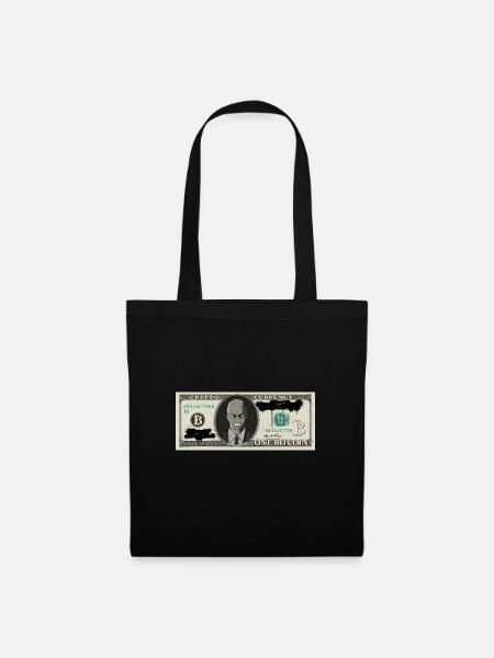 Bitcoin Crypto Dollar - Stoffbeutel - Schwarz