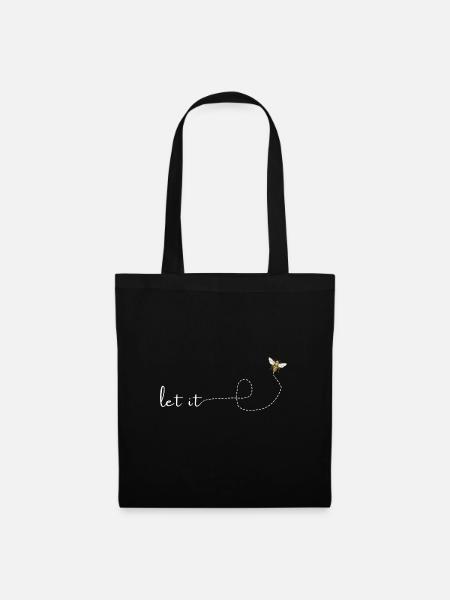 let it bee - Stoffbeutel - Schwarz
