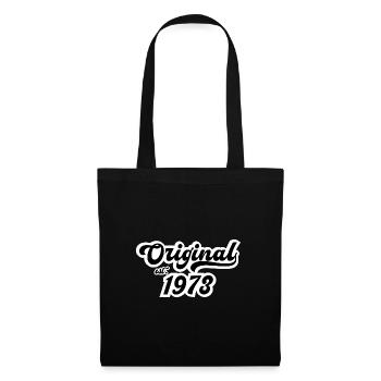 1973 Geburtstag - Stoffbeutel - Schwarz - Vorne