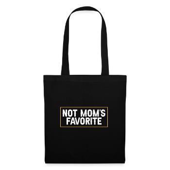 Pas l’enfant préféré de maman Fils Fille Frère ou sœur - Sac en tissu - noir - Devant
