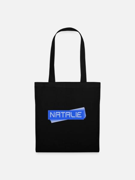 Natalie als NATALIE - Stoffbeutel - Schwarz