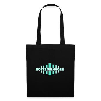 Métier de directeur d’hôtel - Sac en tissu - noir - Devant
