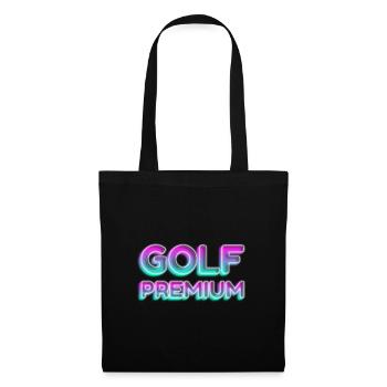 GOLF PREMIUM 80s 90s NEON GOLFER GREEN SLOGAN MOTIF - Tote Bag - black - Front