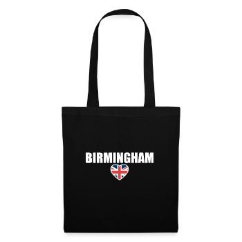 Birmingham Großbritannien Britische Flagge Brite - Stoffbeutel - Schwarz - Vorne