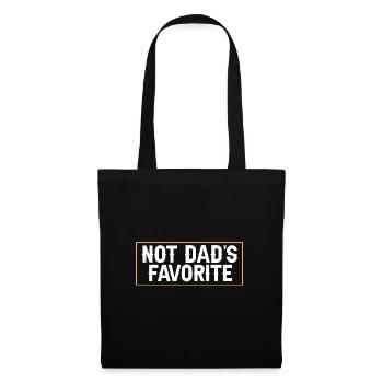 Pas l’enfant préféré de papa Fils Fille Frère ou sœur - Sac en tissu - noir - Devant