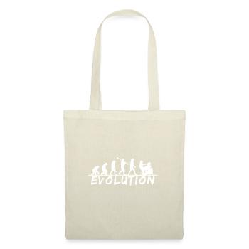 Evolution to Drummer Silhouette March - Stoffbeutel - Natur - Vorne