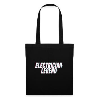 Elektriker Legend Craftsman Spannungselektronik - Stoffbeutel - Schwarz - Vorne