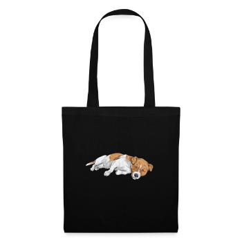 Jack Russell Terrier - Sac en tissu - noir - Devant