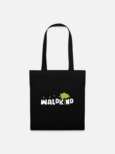 Waldkind - Stoffbeutel - Schwarz
